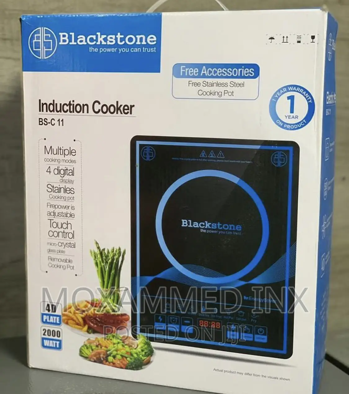 Blackstone Induction Cooker With Stainless Steel Cooking