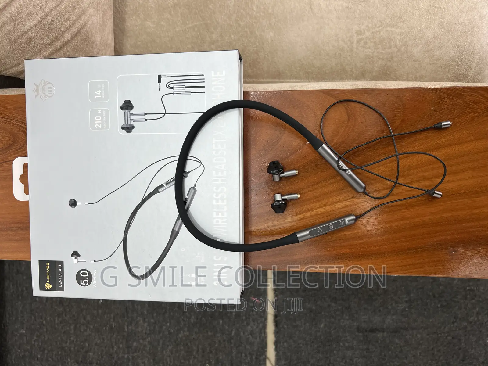 Lenyes A31, 2 in 1 Set Wireless Neckband and Earphones