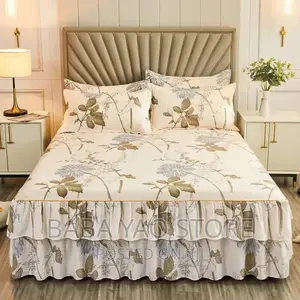 Bed Skirt With 2 Pillow Case (Shuka Malinda) Ft 6*6