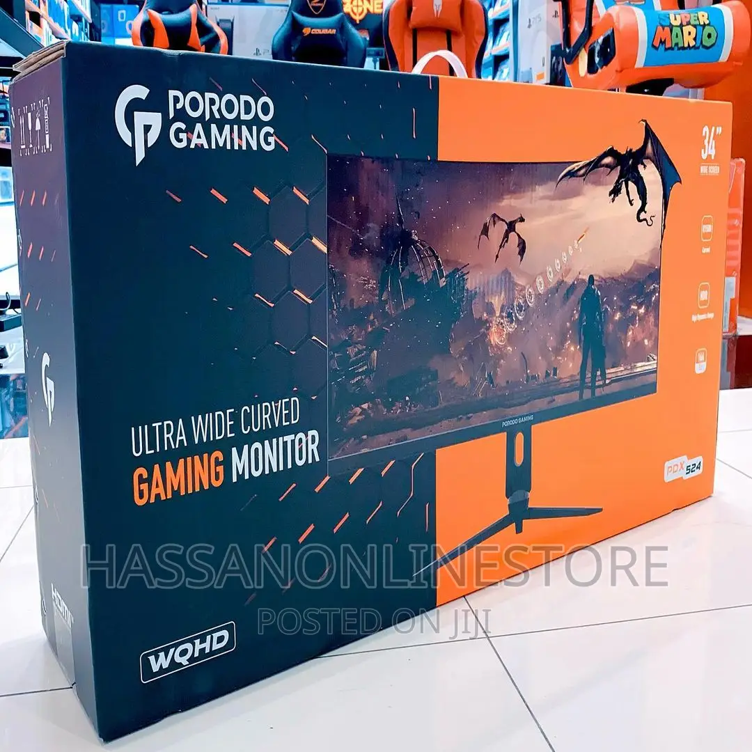 Porodo Gaming Ultra Wide-Curved Monitor