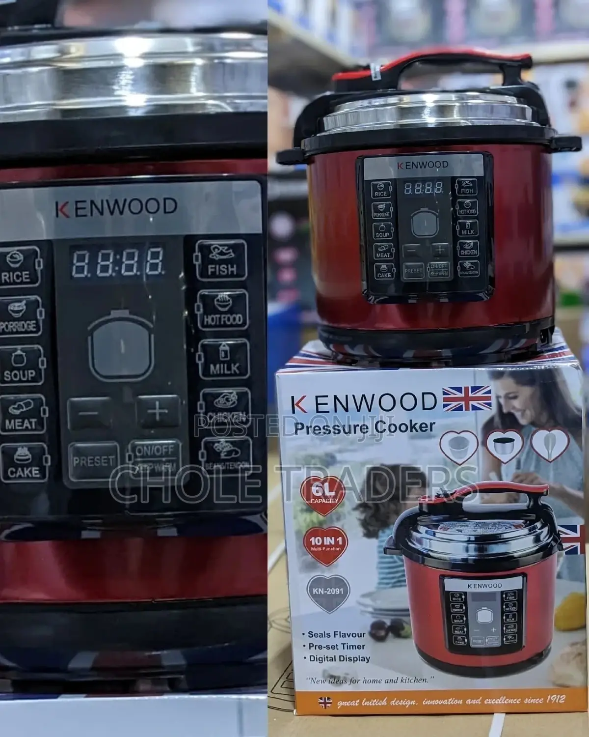 6-Liters Kenwood Electric Pressure Cooker