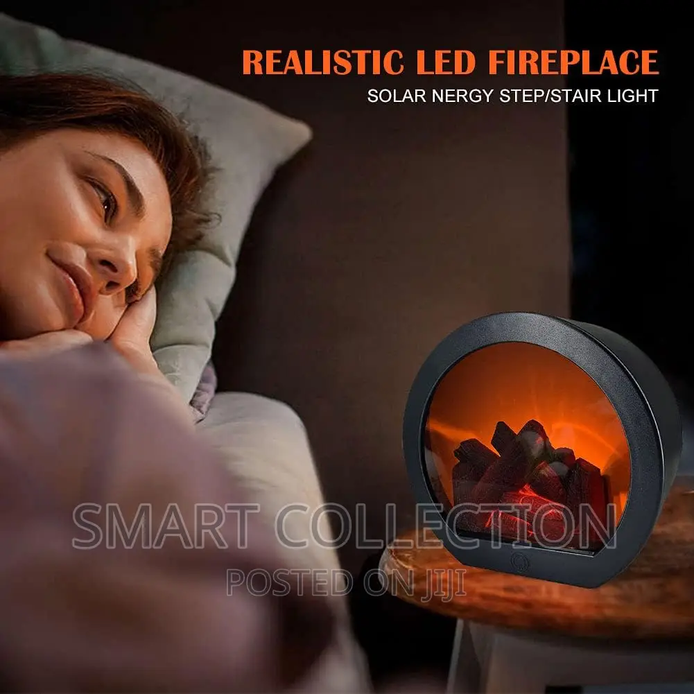 Led Realistic Fireplace Lantern Simulation