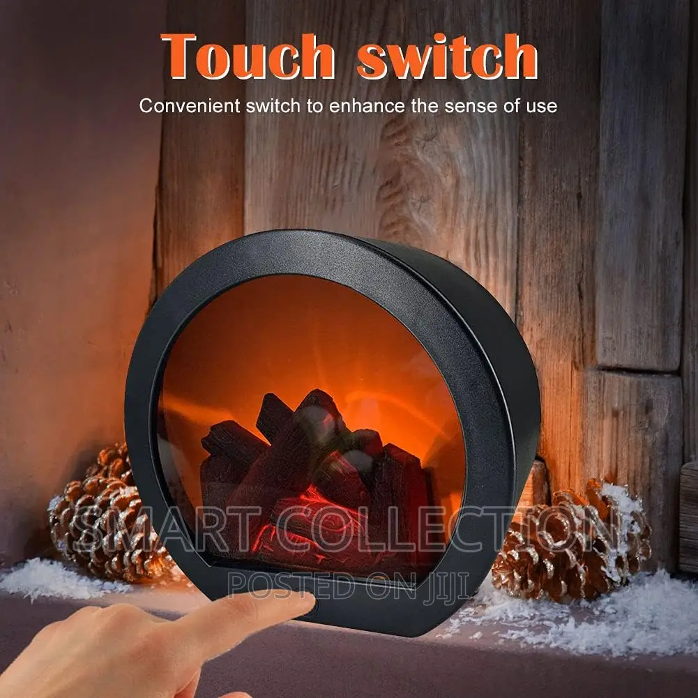 Led Realistic Fireplace Lantern Simulation