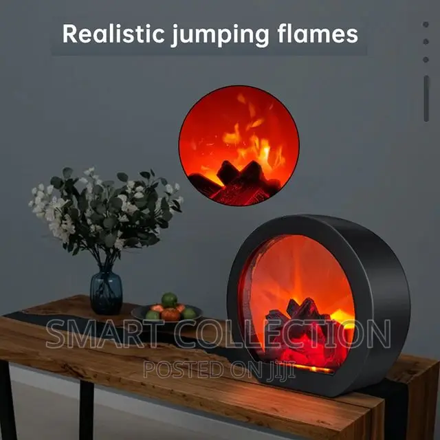 Led Realistic Fireplace Lantern Simulation