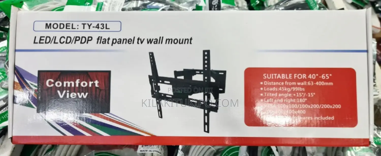 TV Movable Wall Mount Bracket 24-75 Inch