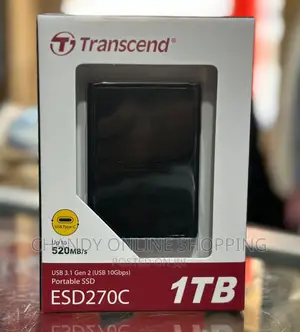 Transcend 1TB External Portable SSD Model: ESD270C