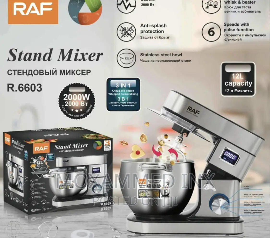 RAF Stand Mixer 12liter With Timer