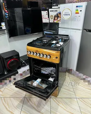 Bruhm Electric and Gas Cooker With Oven 4 Plates Size 50*55