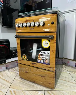 Bruhm Electric and Gas Cooker With Oven 4 Plates Size 50*55