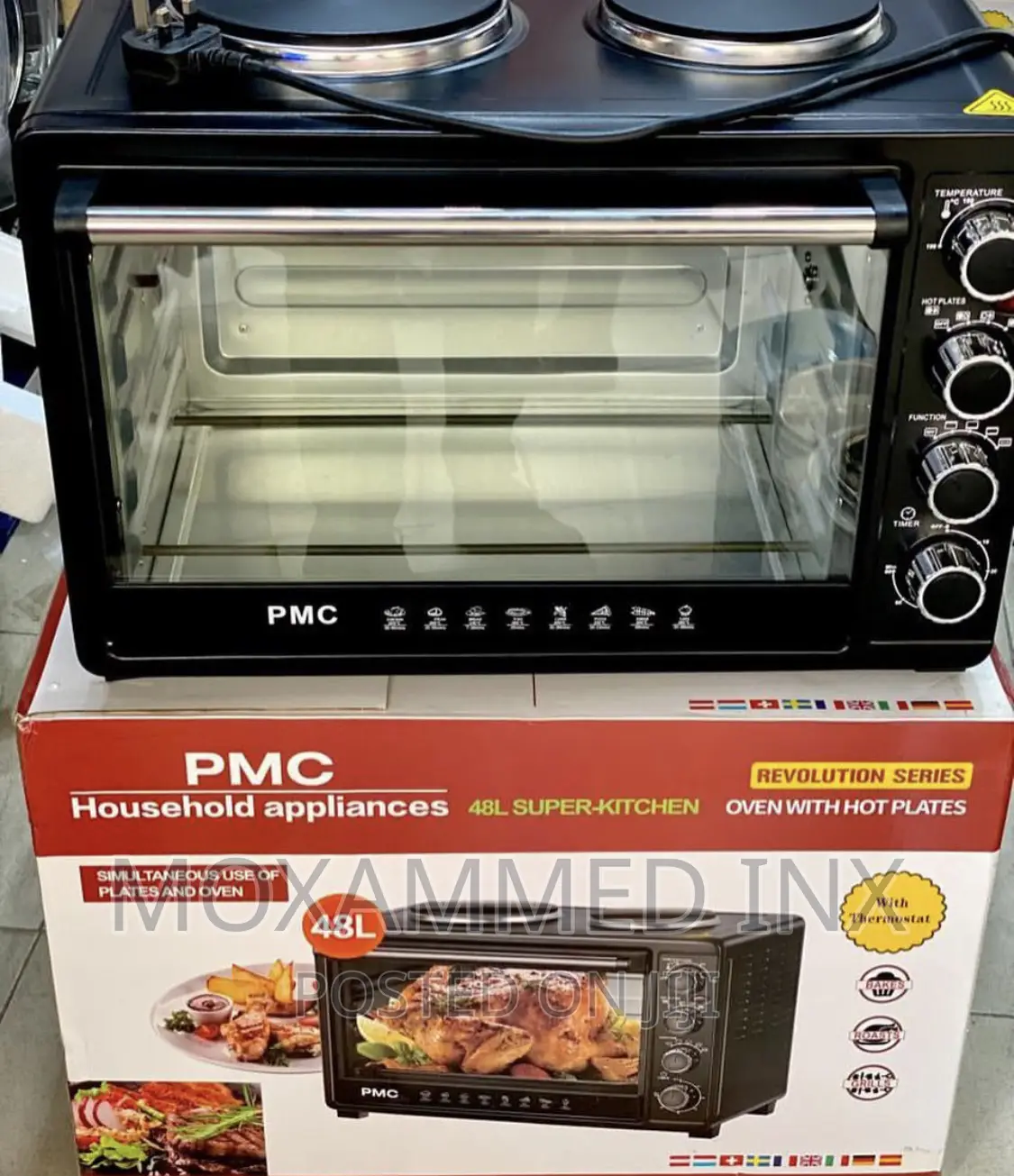PMC Electic Oven 48l/ 2 Hot Plate