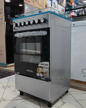Bruhm Gas and Electric Cooker With Oven 4 Plates Size 50*50