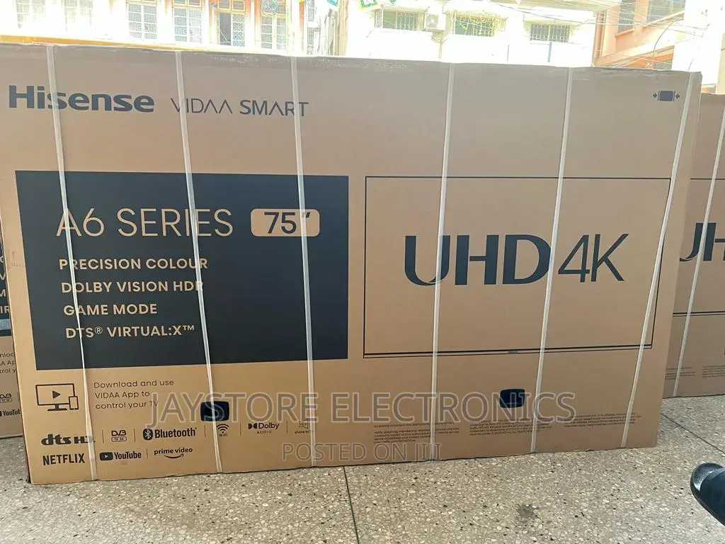 Hisense Smart Tv 75" Inches UHD .