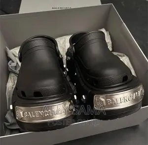 Open Shoes BALENCIAGA Black Material Rubber OG