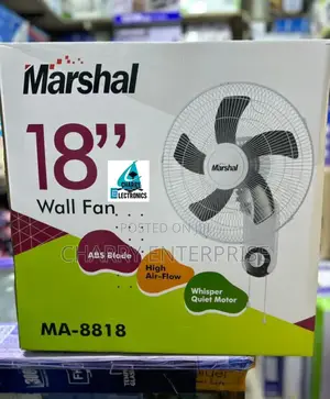 Marshal Wall Fan Whisper Quiet Motor Size 18"