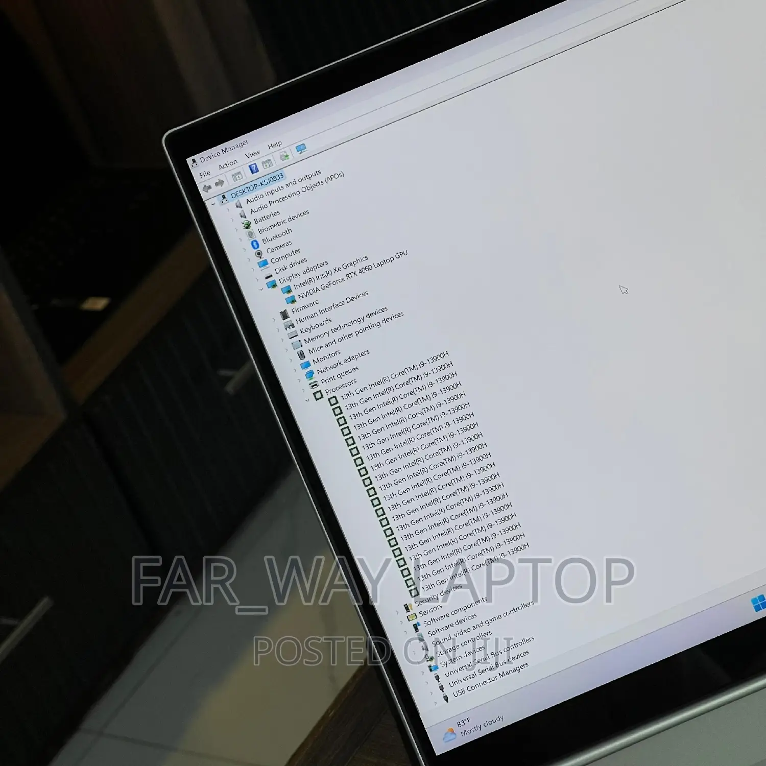 New Laptop HP Envy 17 16GB Intel Core I9 SSD 1T