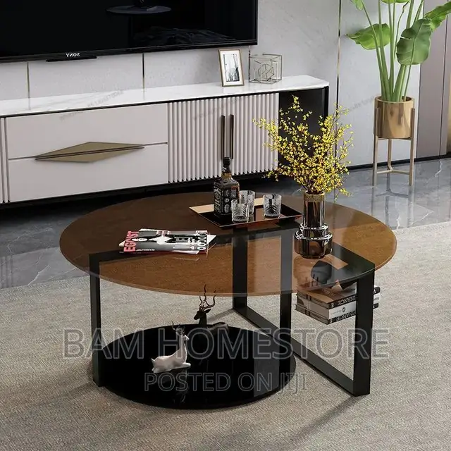 Glass and Wooden Table
