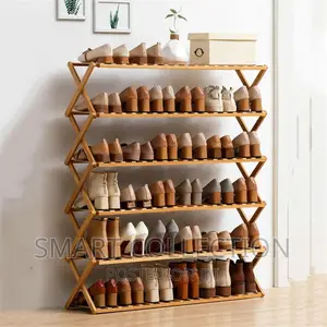 Foldable Bamboo Shoe Rack
