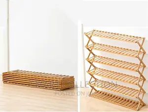 Foldable Bamboo Shoe Rack