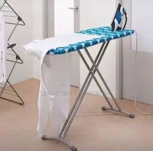Ironing Board With Iron Holder, Adjustable Height and Tray