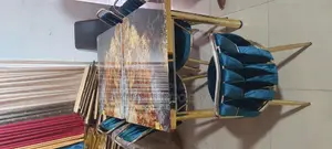 Dinning Table Adjustable Design With 6 Chairs