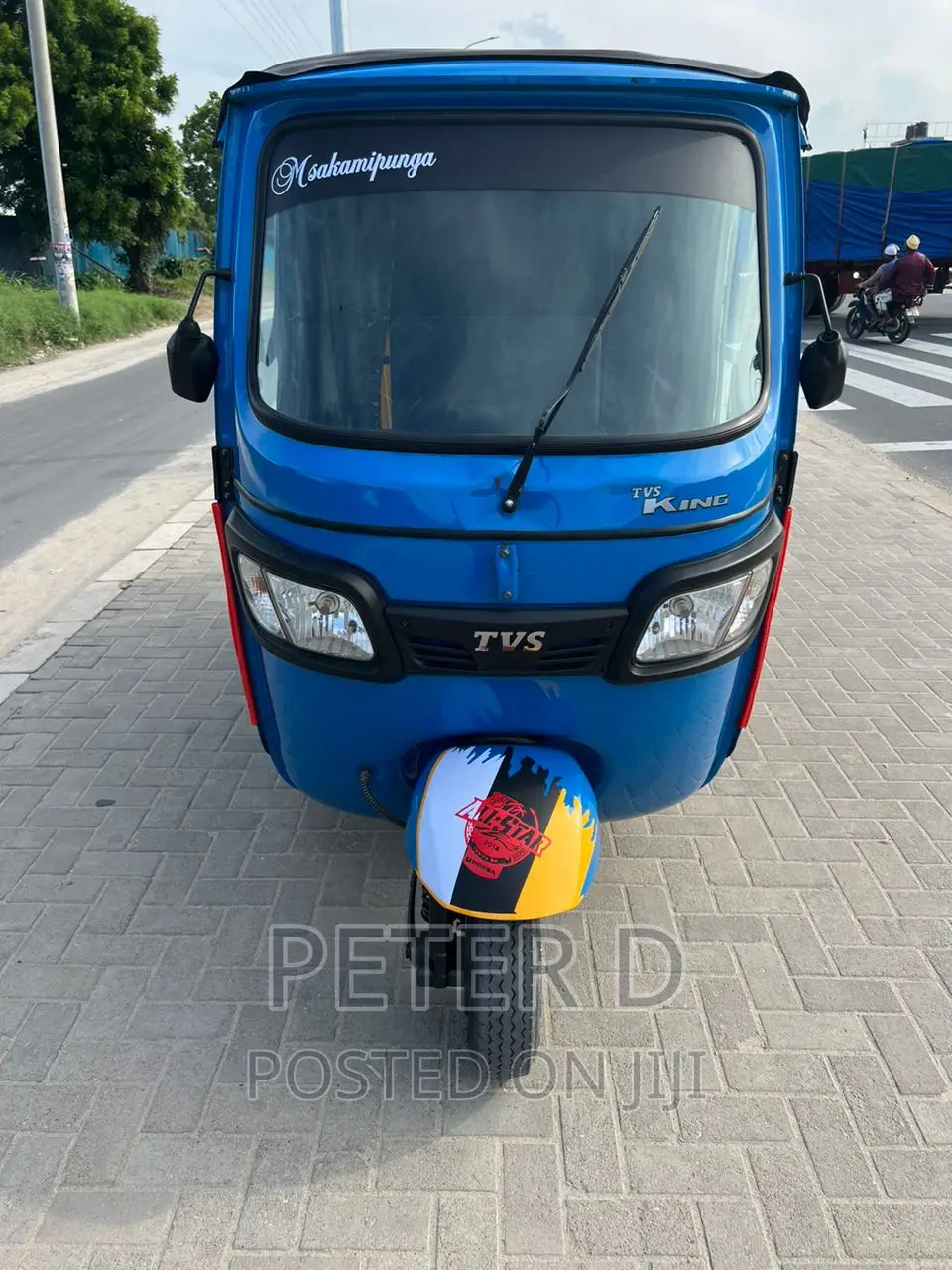 TVS King Deluxe Plus iTouch Start 2023 Blue