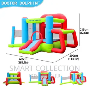 Dr Dolphin Kids Play Toy With Vollebal and Football Design