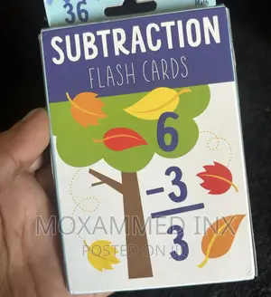 Subtraction 36 Flash Cards