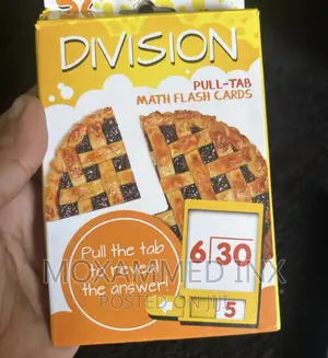 Divison Math Flash Cards