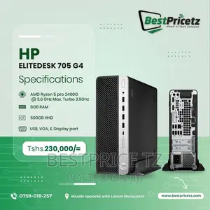 Desktop Computer HP EliteDesk 705 G3 8GB AMD Ryzen 7 HDD 500GB