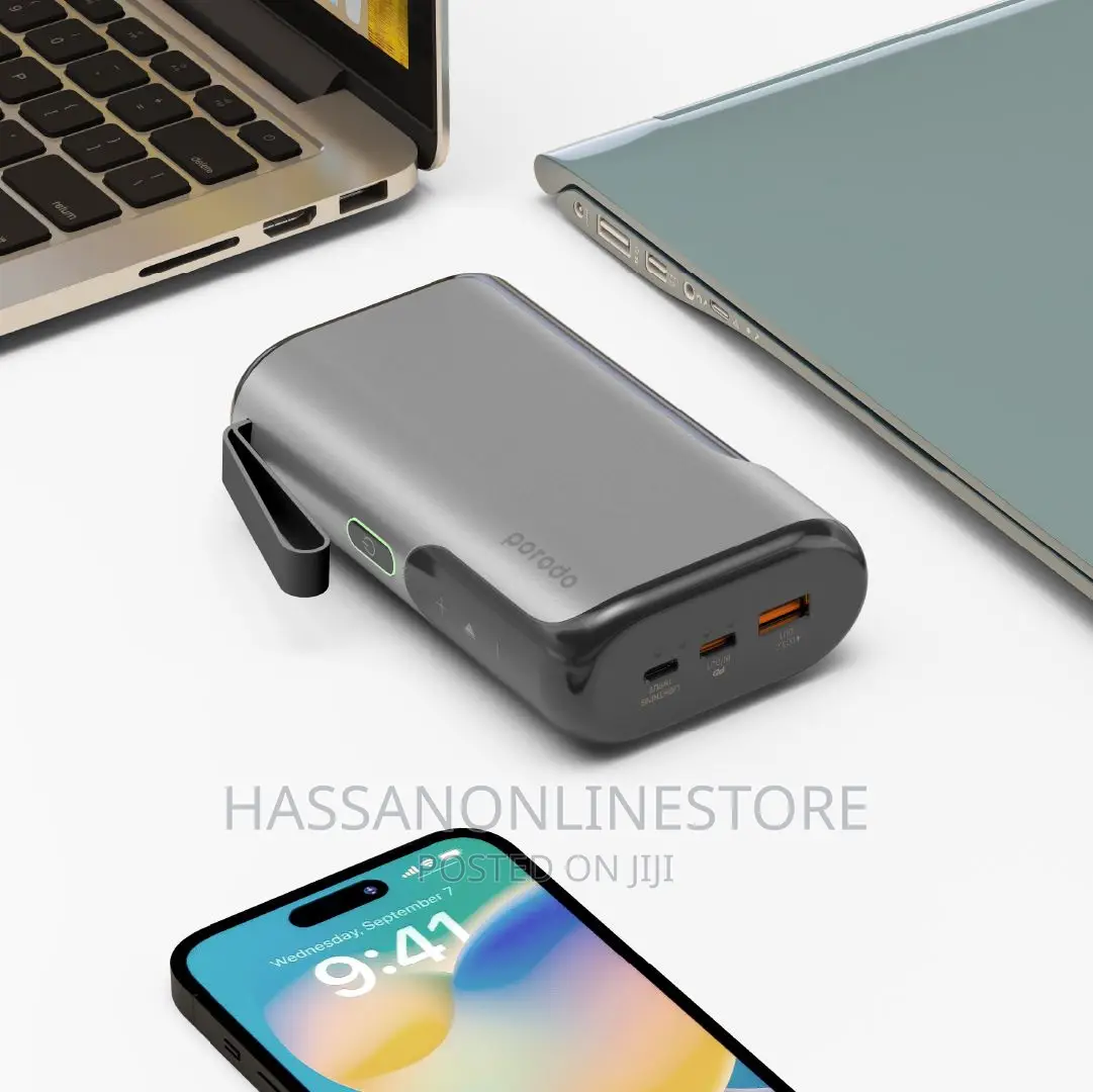 Porodo 3-in-1 10000mah Power Bank Speaker