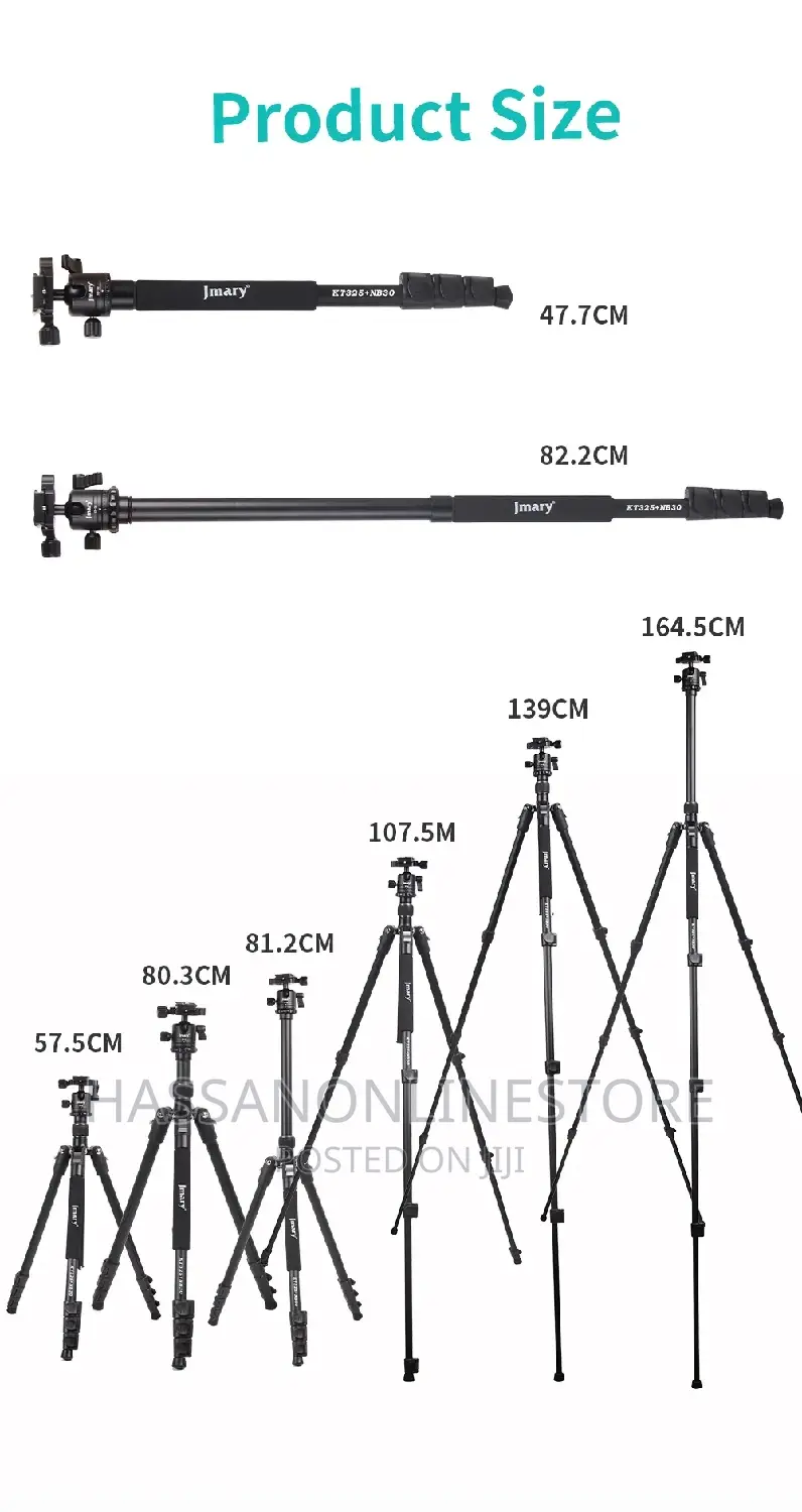 Jmary Professional Tripod KT325-NB30