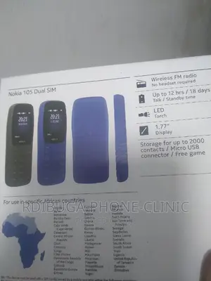 New Nokia 105 Black