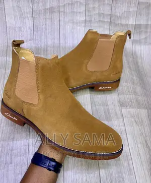 Mens Boots Clarks Material Leather