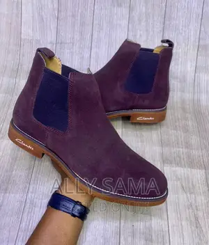 Mens Boots Clarks Material Leather
