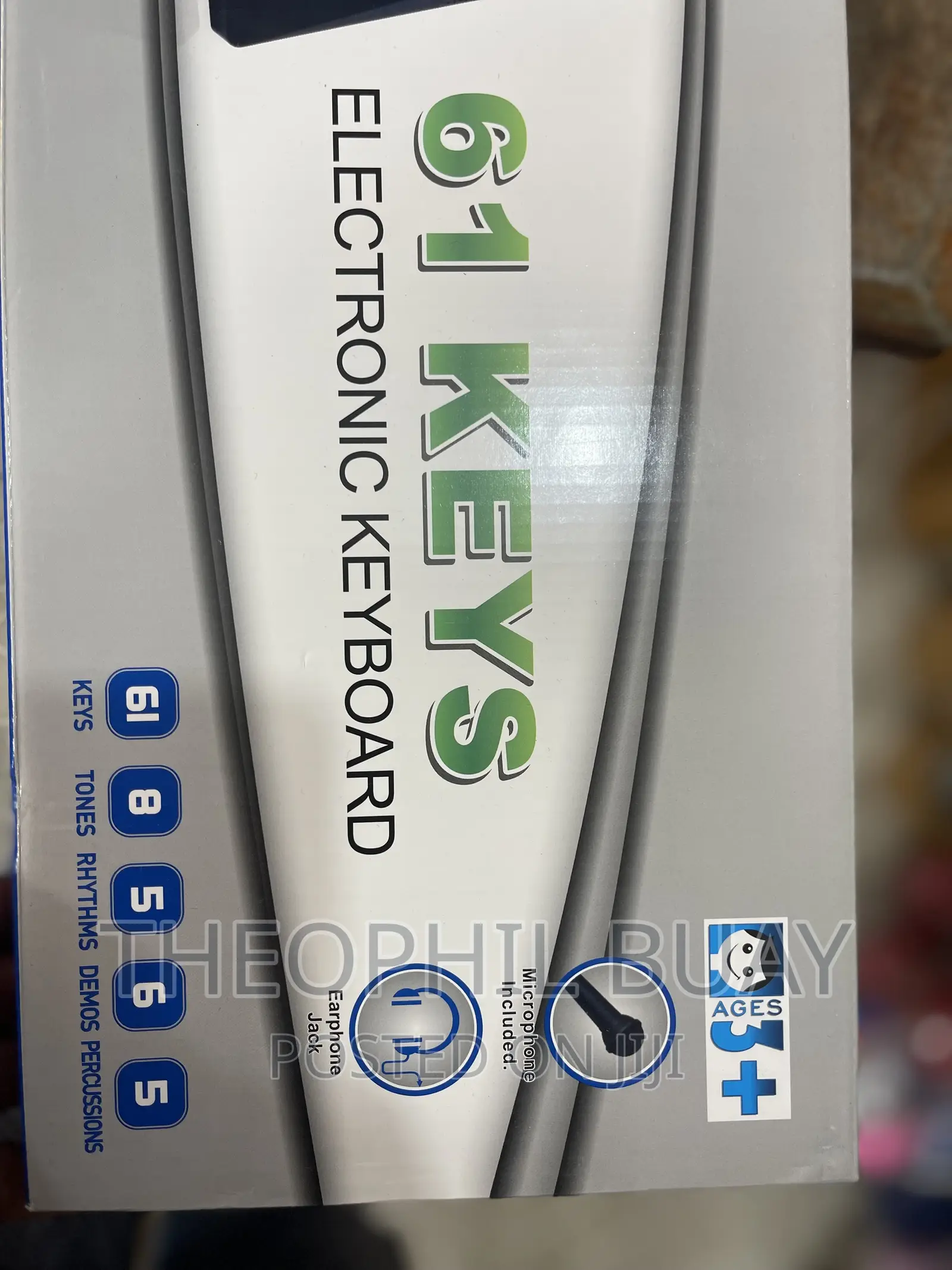 Piano 61keys With Microphone For Kids Learning