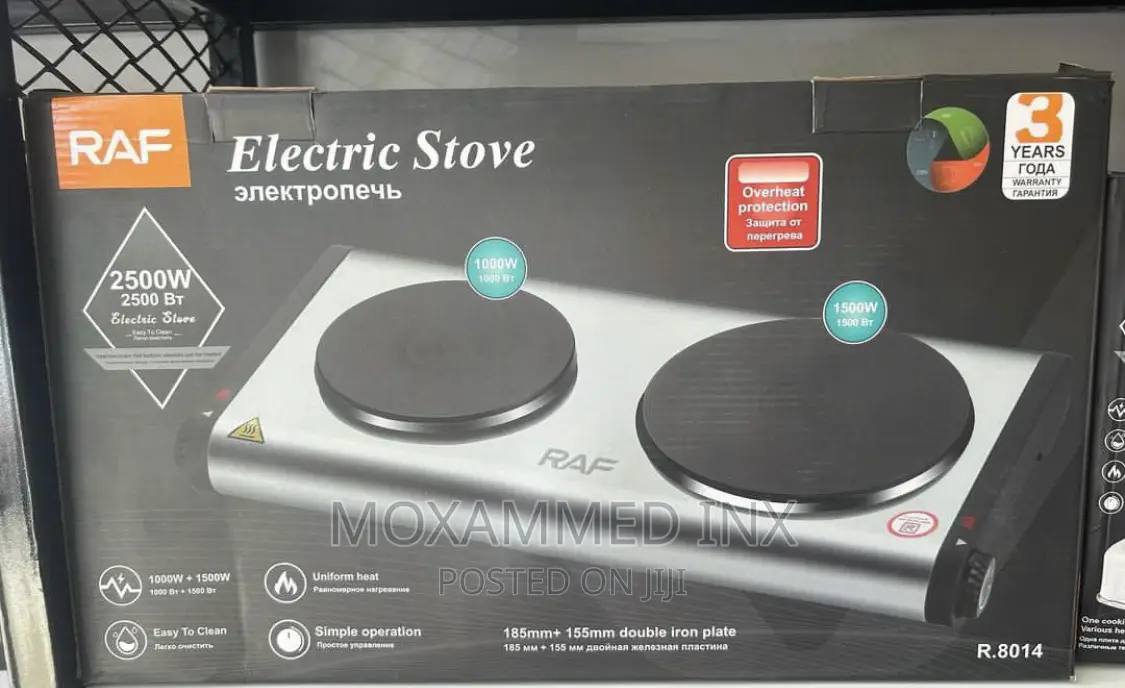 RAF Double Electric Stove 2500W