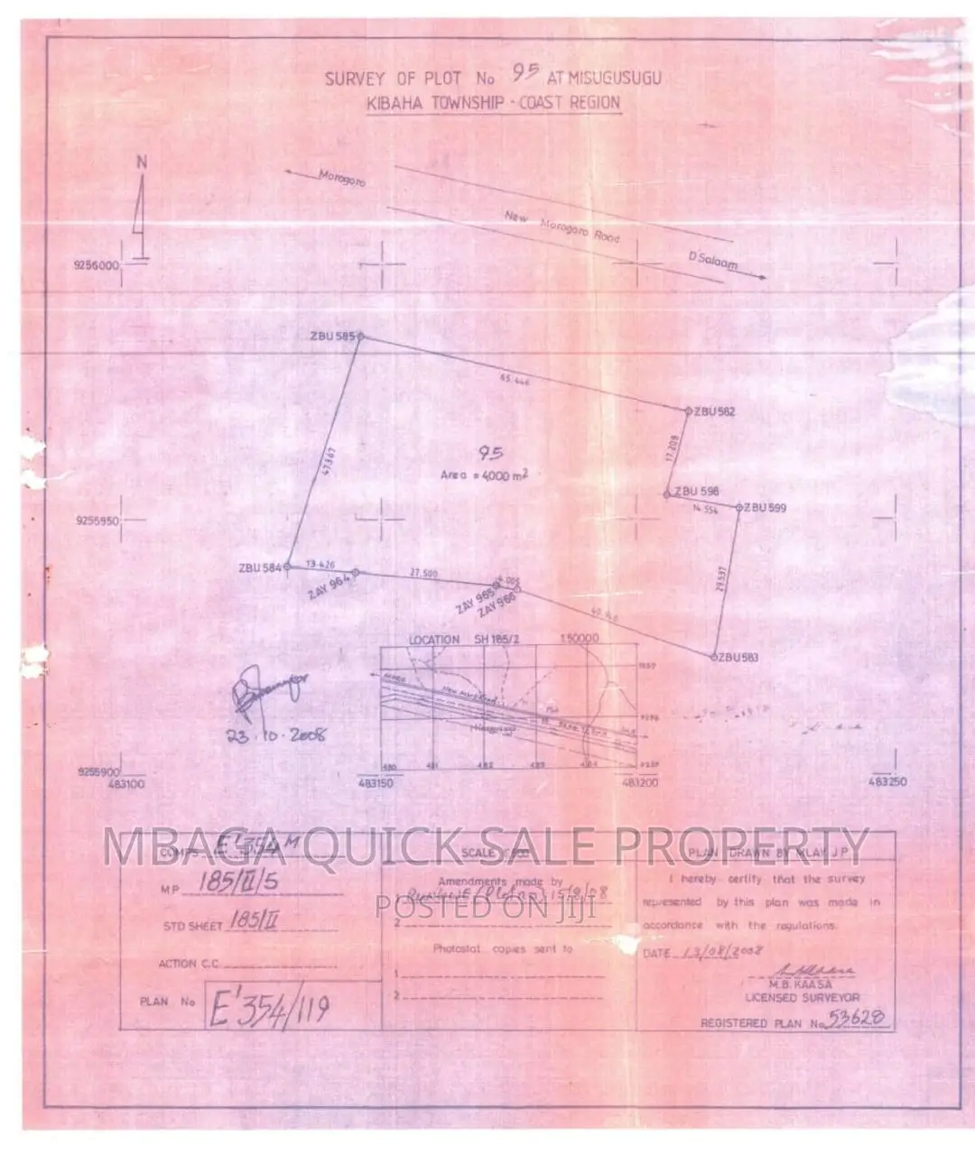 Plot for Petrol Station for Sale at Kibaha Misugusugu