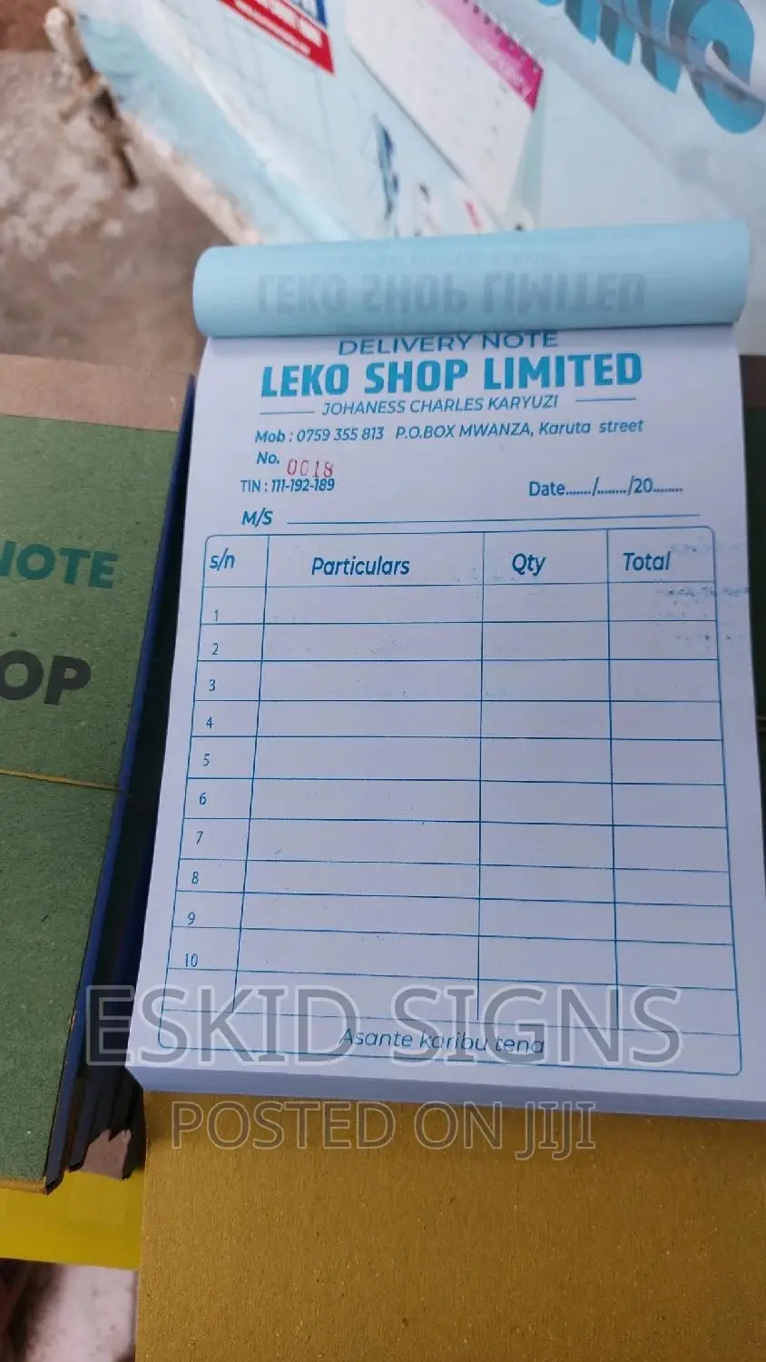 Karibu Tukutengenezee Vitabu Vya Risiti Kwa Bei Nafuu
