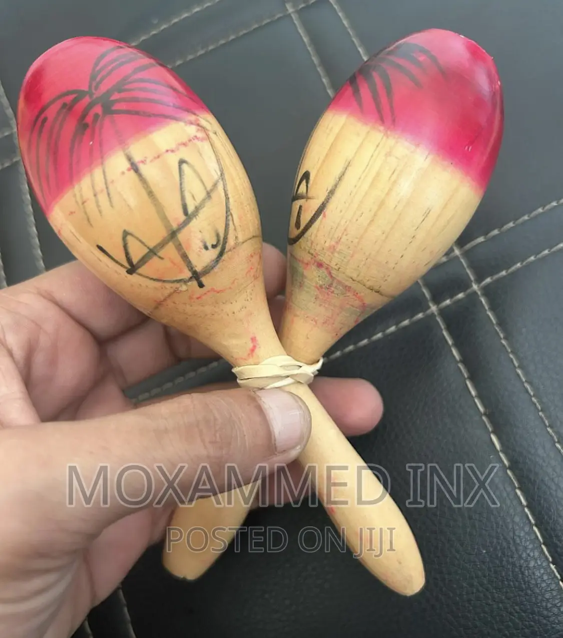Wood Maracus Spain Pair