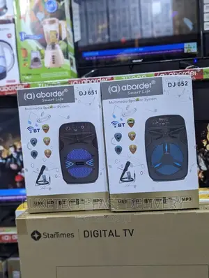 Aborder Multimedia Speakers With Wired Mic (Spika Ya Matangazo)