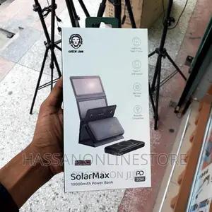 Green Lion Solarmax Power Bank 10000mah Pd 20w - Black