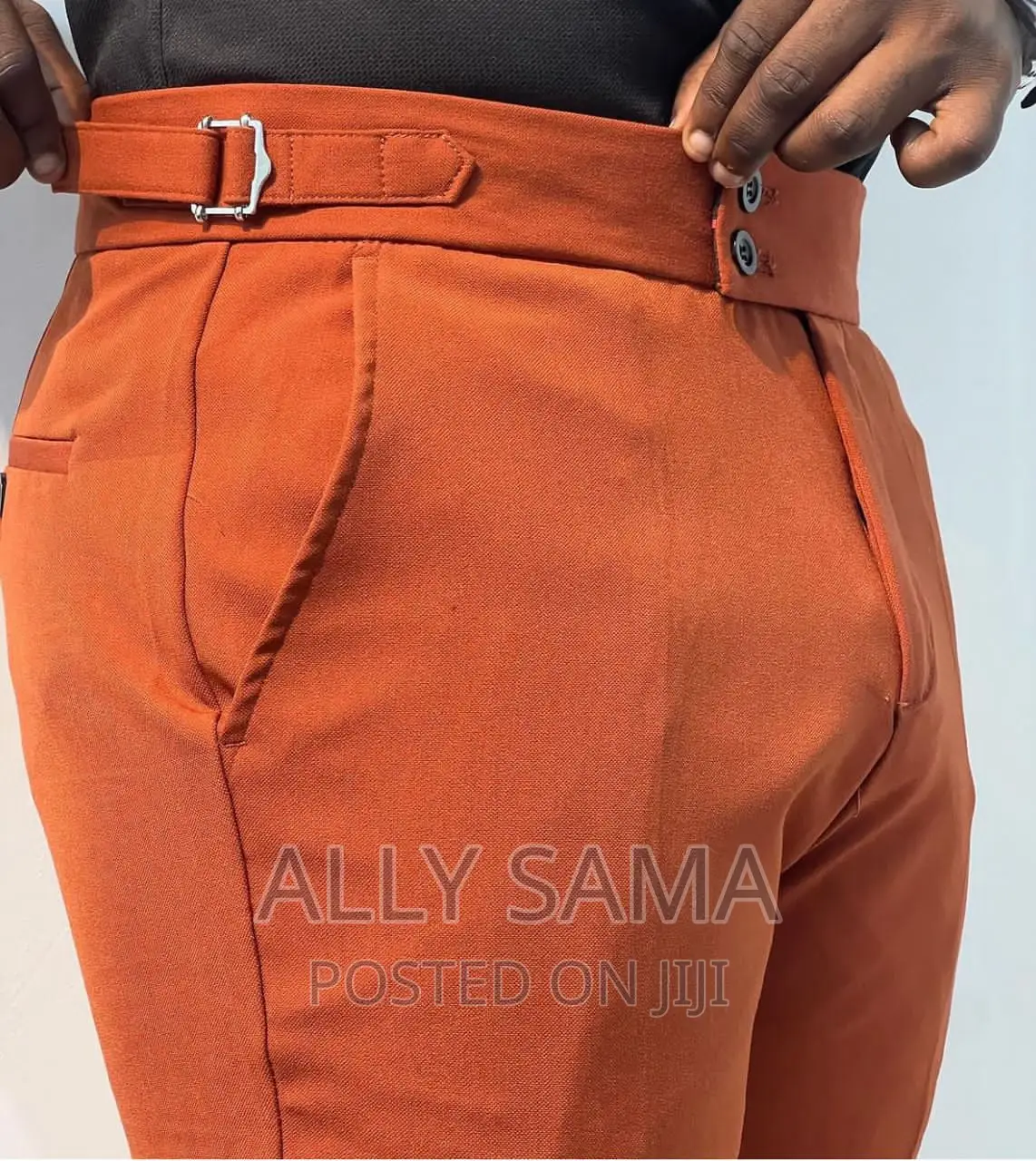 Mens Trousers Brown Original Material Cotton