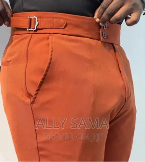 Mens Trousers Brown Original Material Cotton