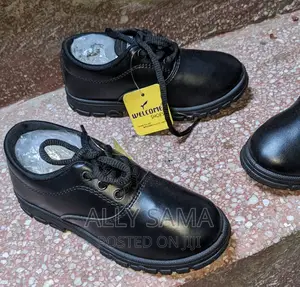 Boys School Shoes Black Full