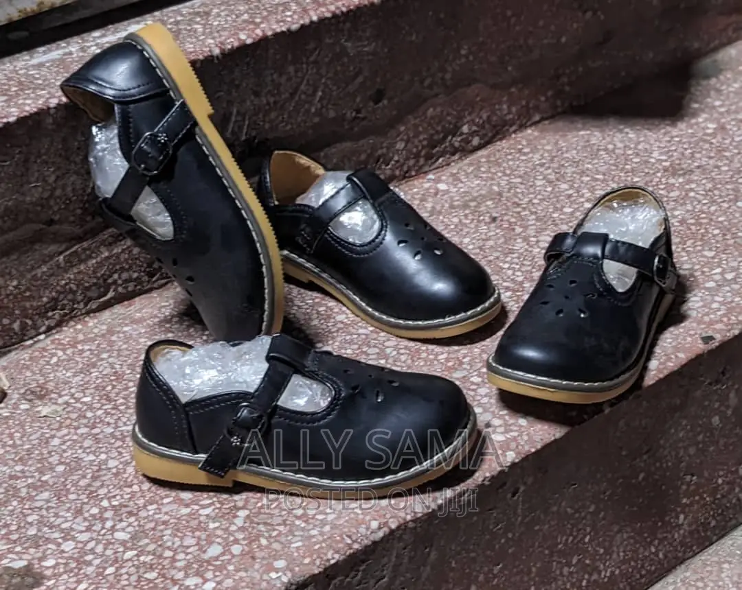 Girls School Shoes Black