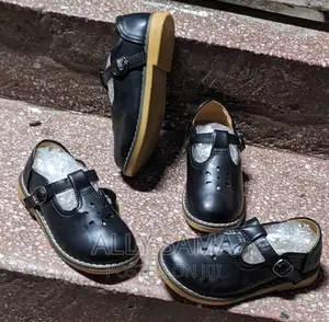 Girls School Shoes Black