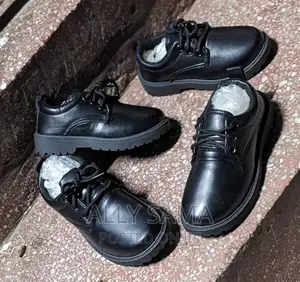 Girls School Shoes Black Full