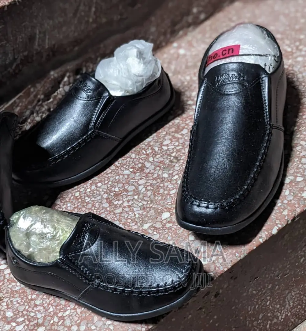 Boys School Shoes Black Full
