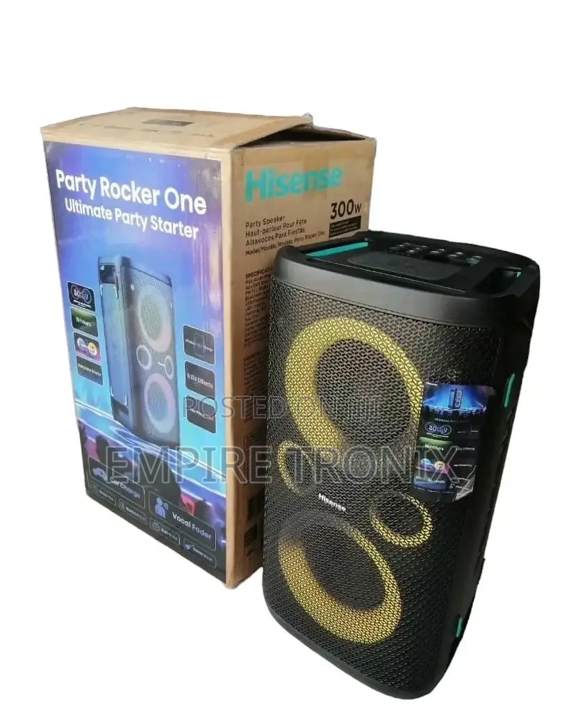 Hisense 2.0CH 300watts Party Rocker One Bluetooth Speaker
