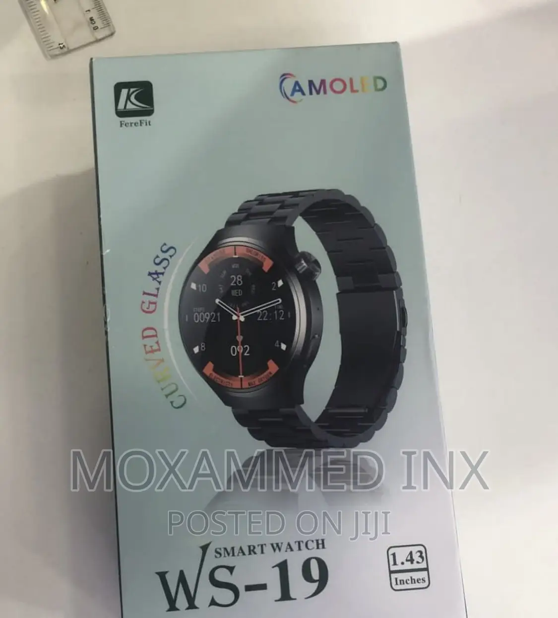 Curved Amoled Smart Watch WS-19